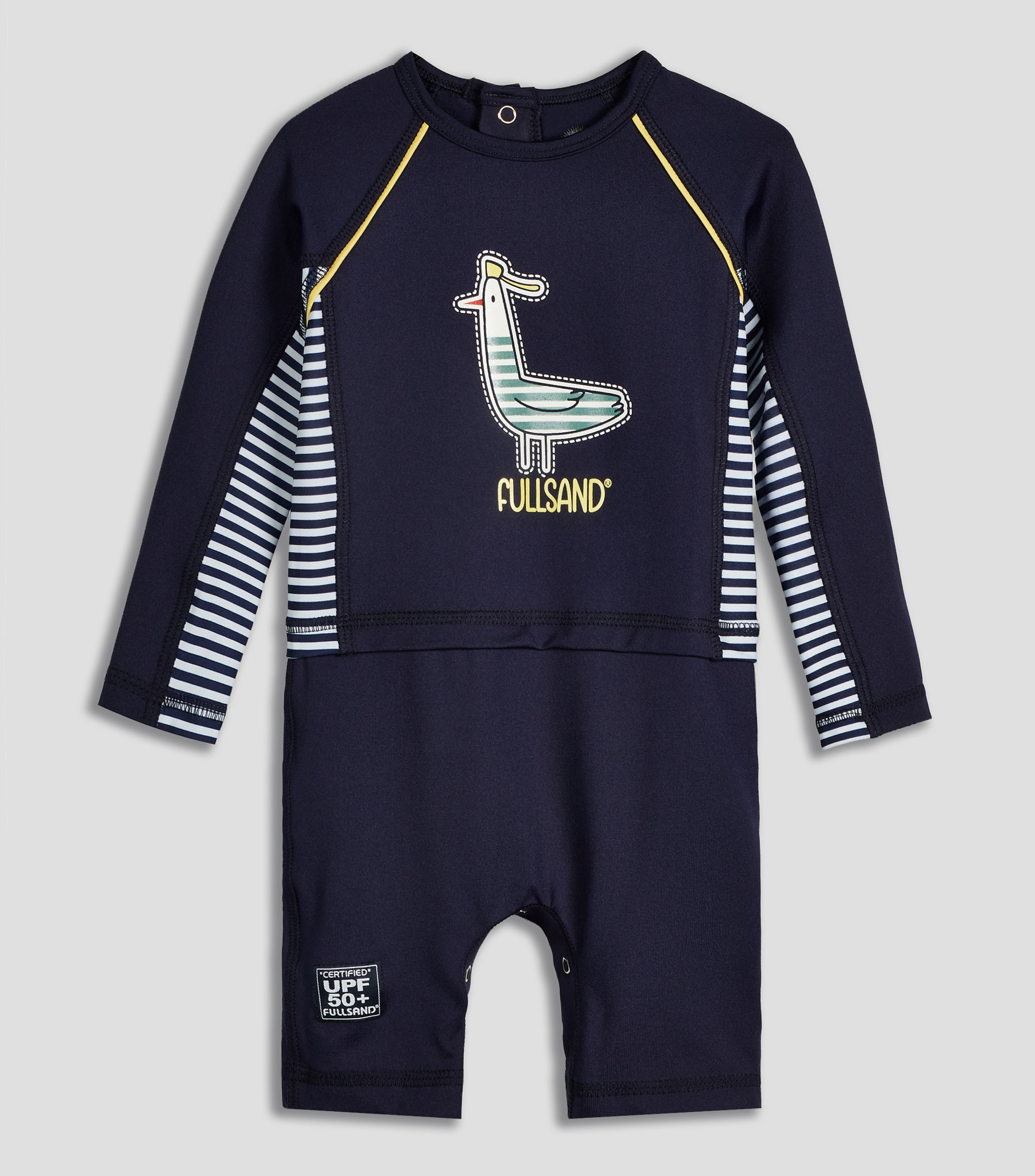 Traje de baño largo completo estampado Bebé